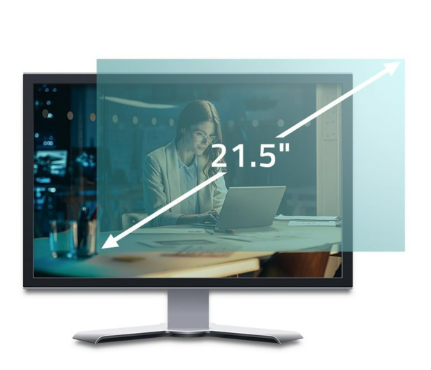 Qoltec Filtr światła niebieskiego matowy na monitor 21.5" 16:9 - 1264716 - zdjęcie 3